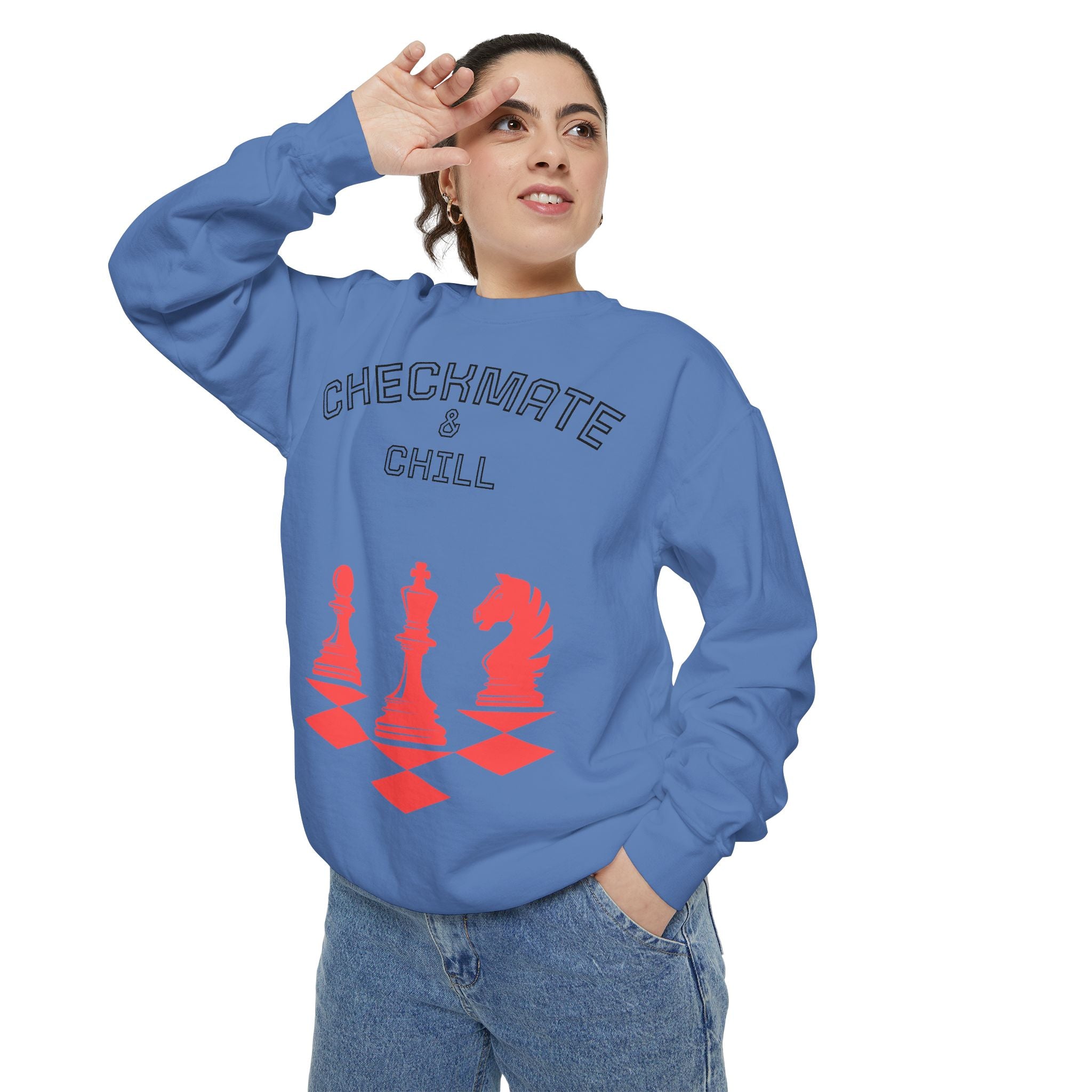 Chess-Themed Sweatshirt for Gamers and Puzzle Lovers