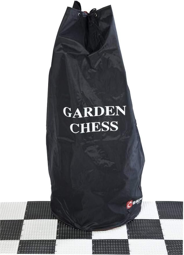 Uber Games Garden Chess – Giant Outdoor Chess Pieces (up to 30 cm) with Bag, Base & Mat