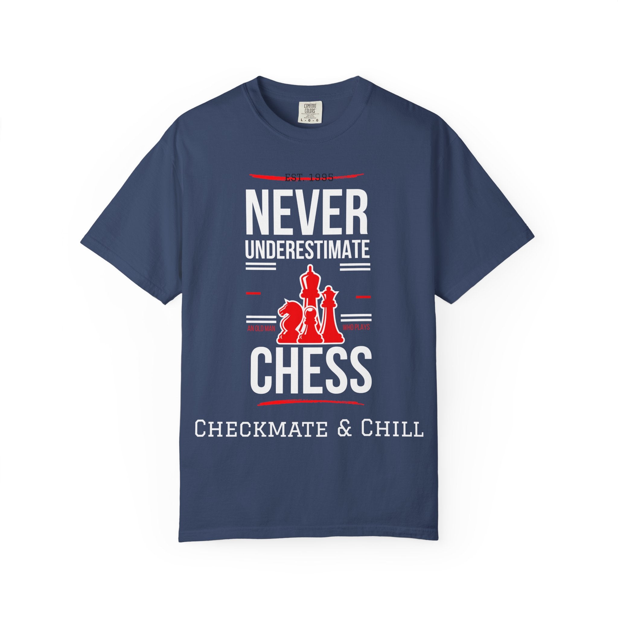 Garment-Dyed T-shirt for Fashionable Comfort and Style - Checkmate & Chill 