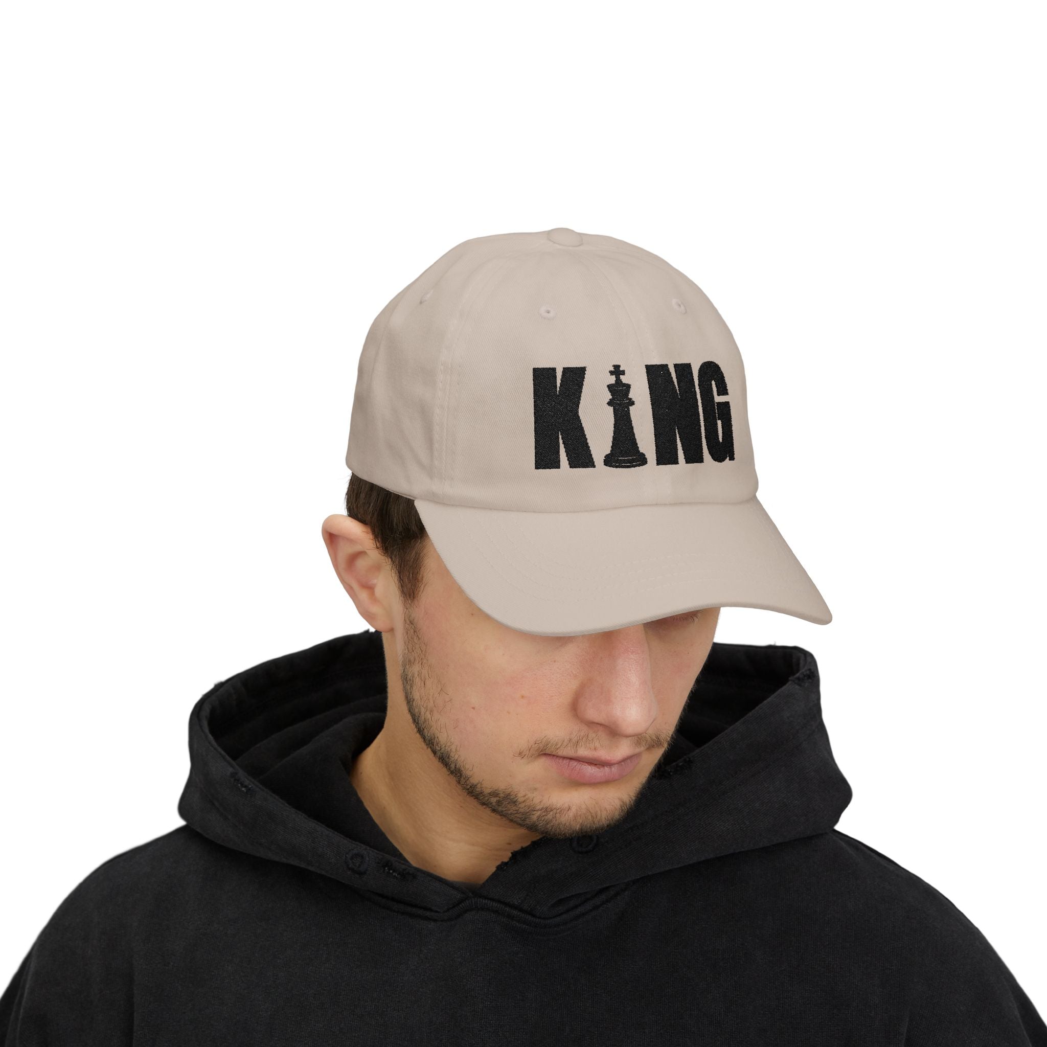 KING Embroidered Dad Cap - Checkmate & Chill 