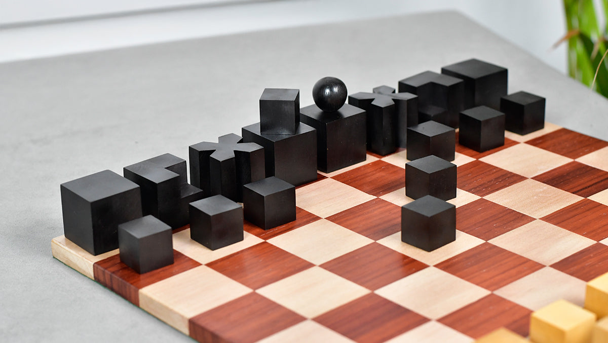 Josef Hartwig Bauhaus Chess Pieces (1924 Design) – 1.9” King