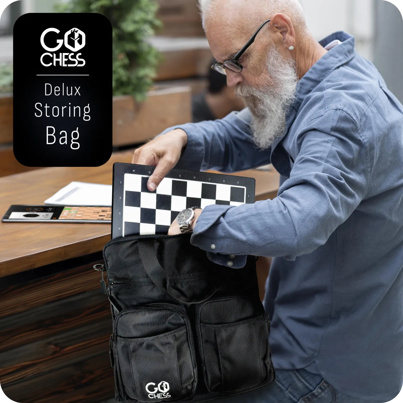 GoChess Mini Storing Bag – Protective Travel Case for Smart Chess Board