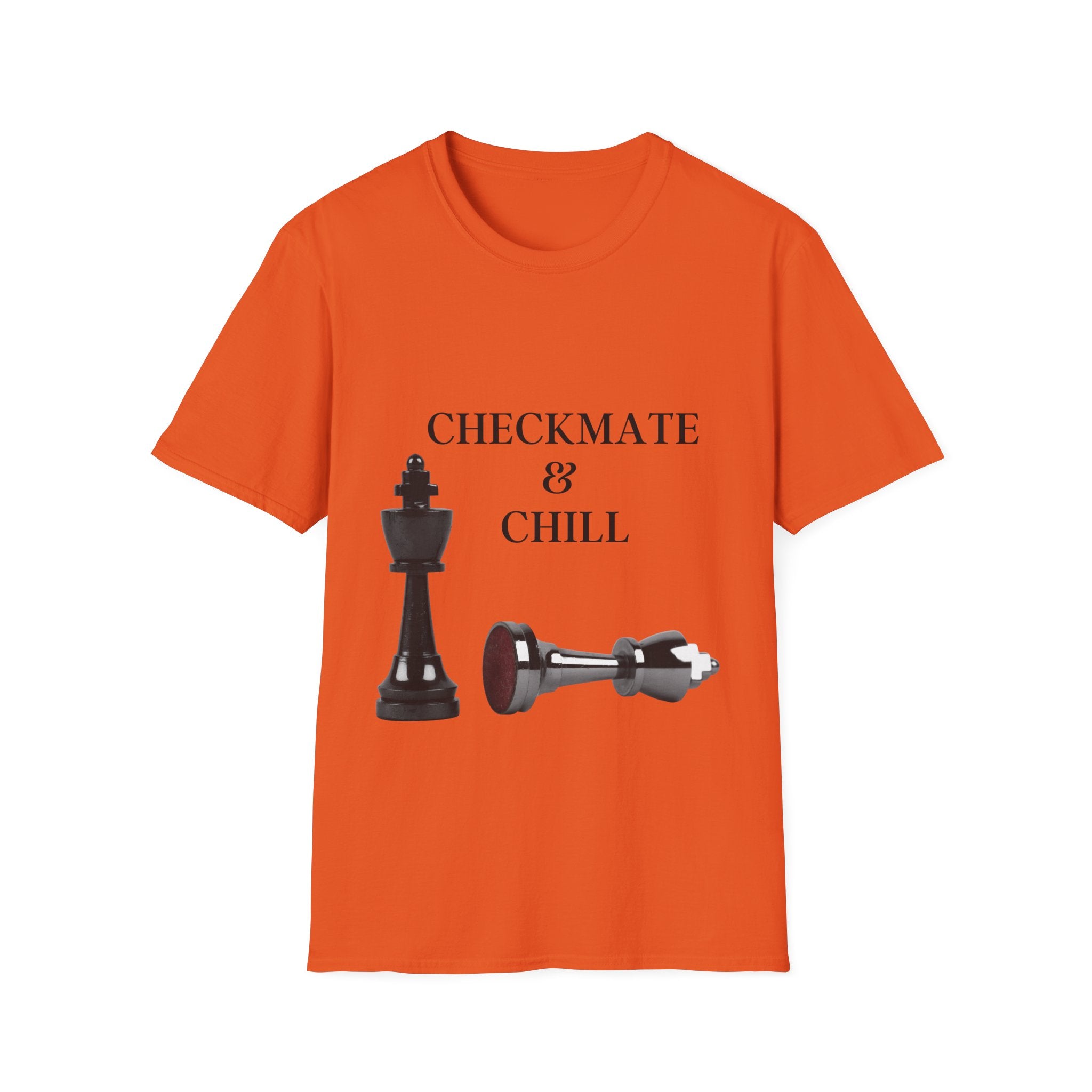 Checkmate & Chill Unisex Softstyle T-Shirt, Chess Gift - Checkmate & Chill 