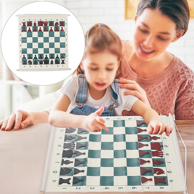 Complete Portable Demo Chess Set – Folding Board with Club & School Pieces