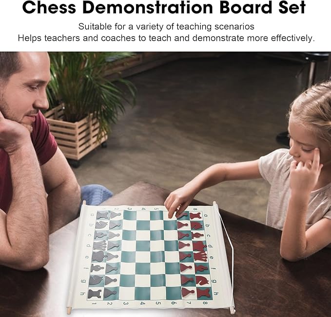 Complete Portable Demo Chess Set – Folding Board with Club & School Pieces