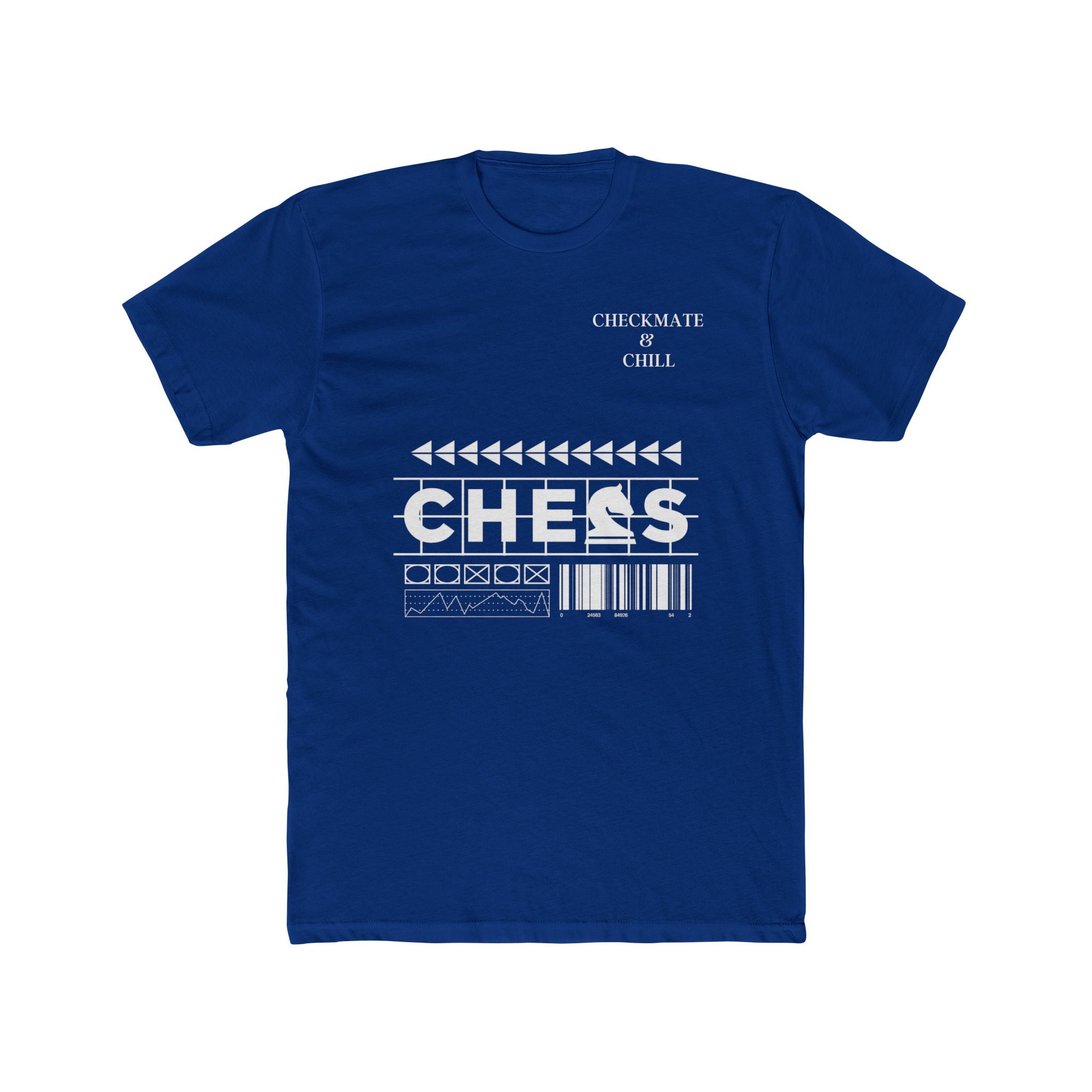 Chess Themed Unisex Cotton Crew Tee - Checkmate & Chill 