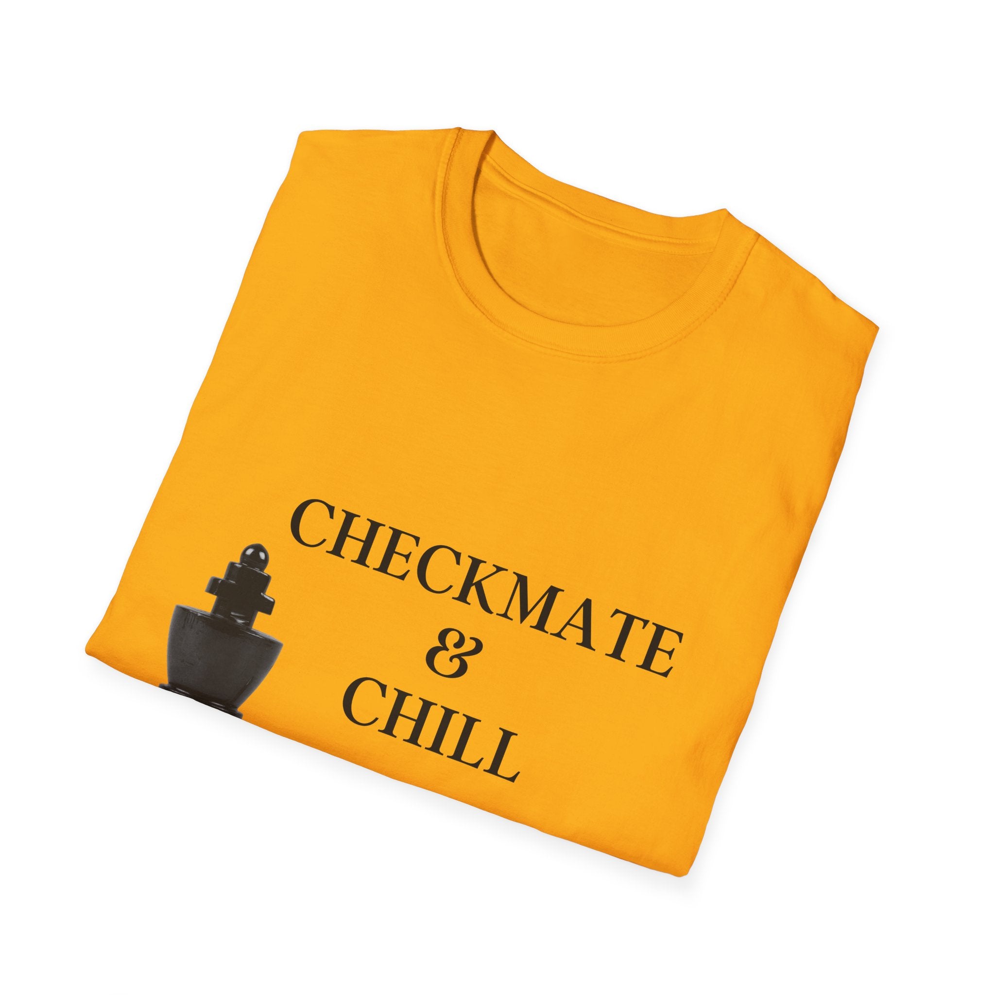 Checkmate & Chill Unisex Softstyle T-Shirt, Chess Gift - Checkmate & Chill 