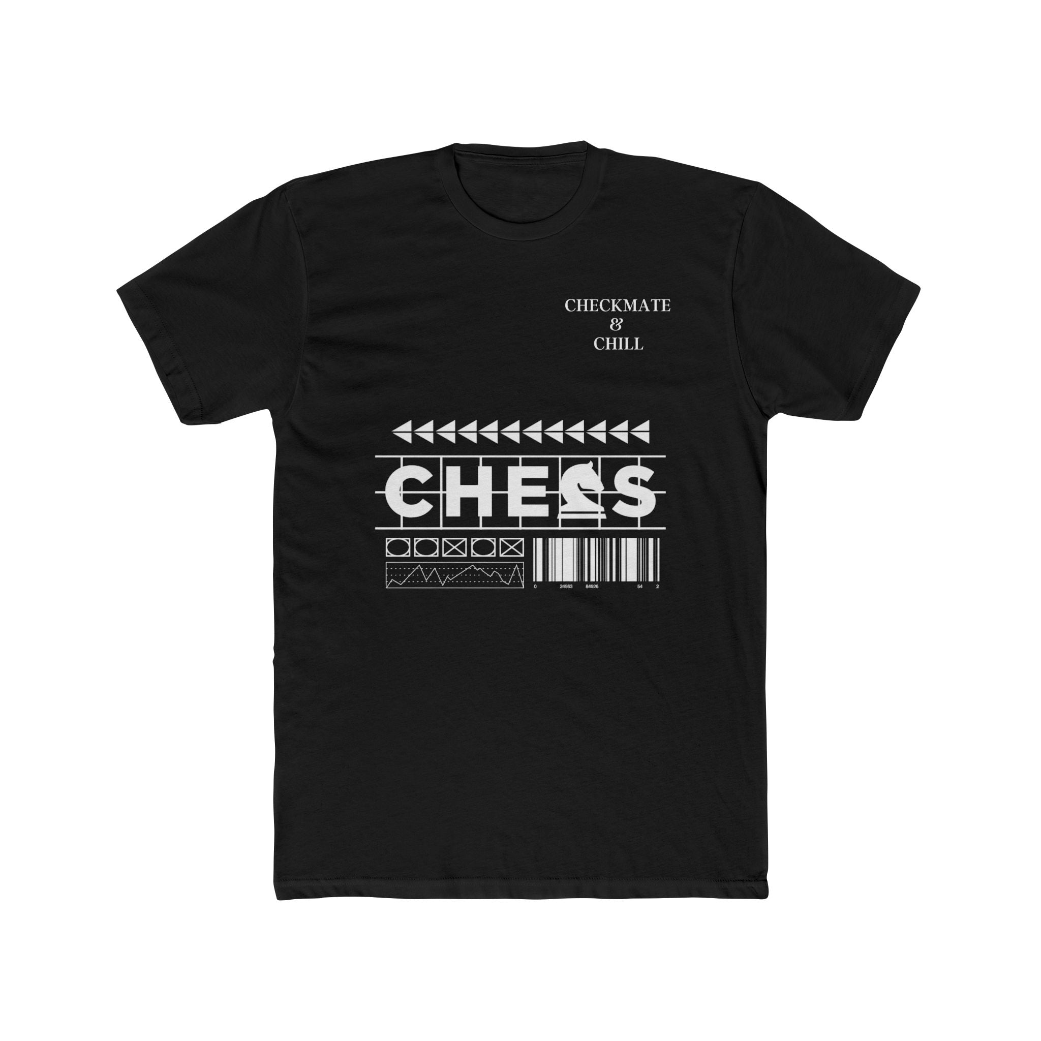 Chess Themed Unisex Cotton Crew Tee - Checkmate & Chill 