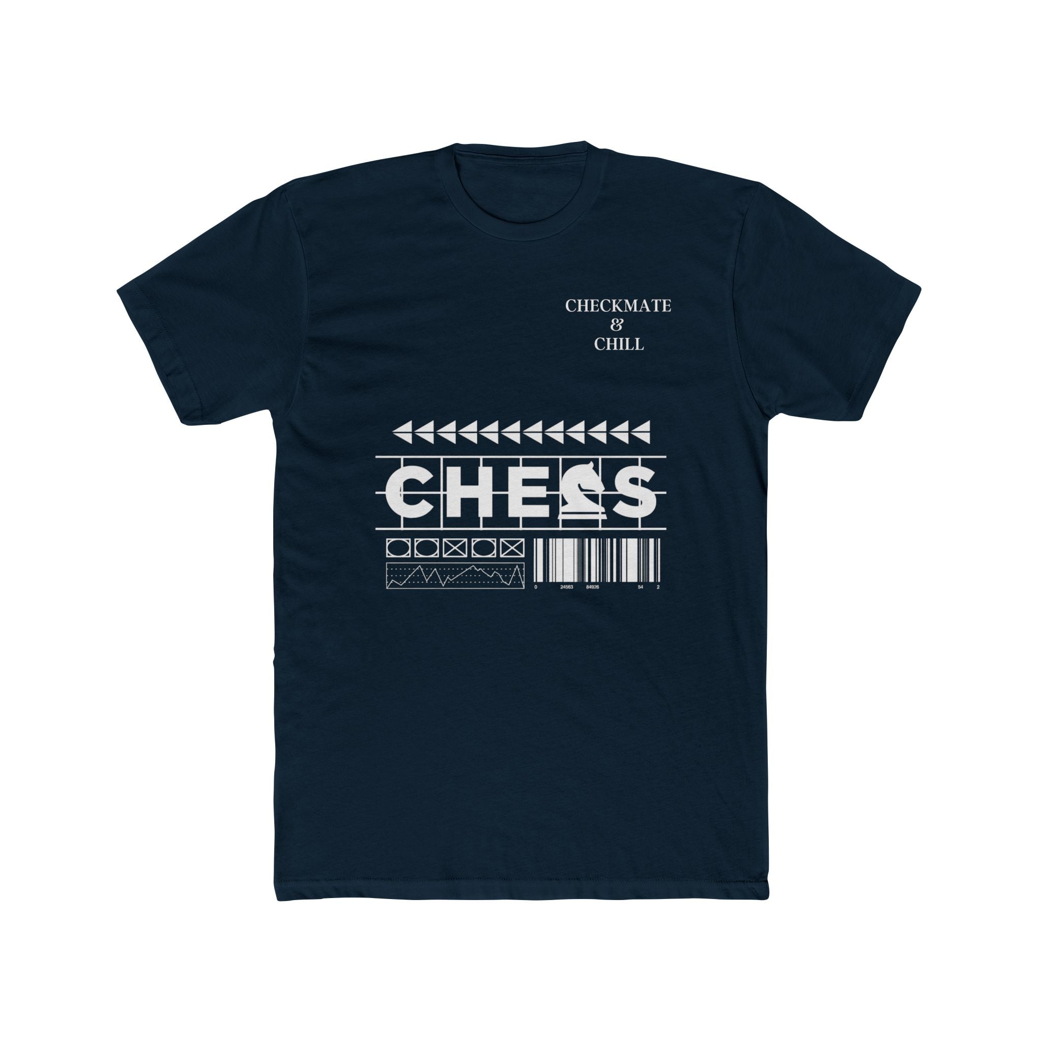 Chess Themed Unisex Cotton Crew Tee - Checkmate & Chill 