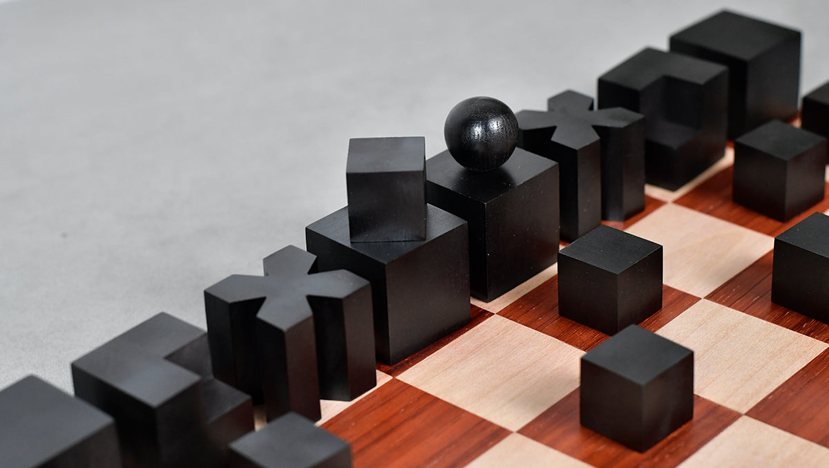 Josef Hartwig Bauhaus Chess Pieces (1924 Design) – 1.9” King