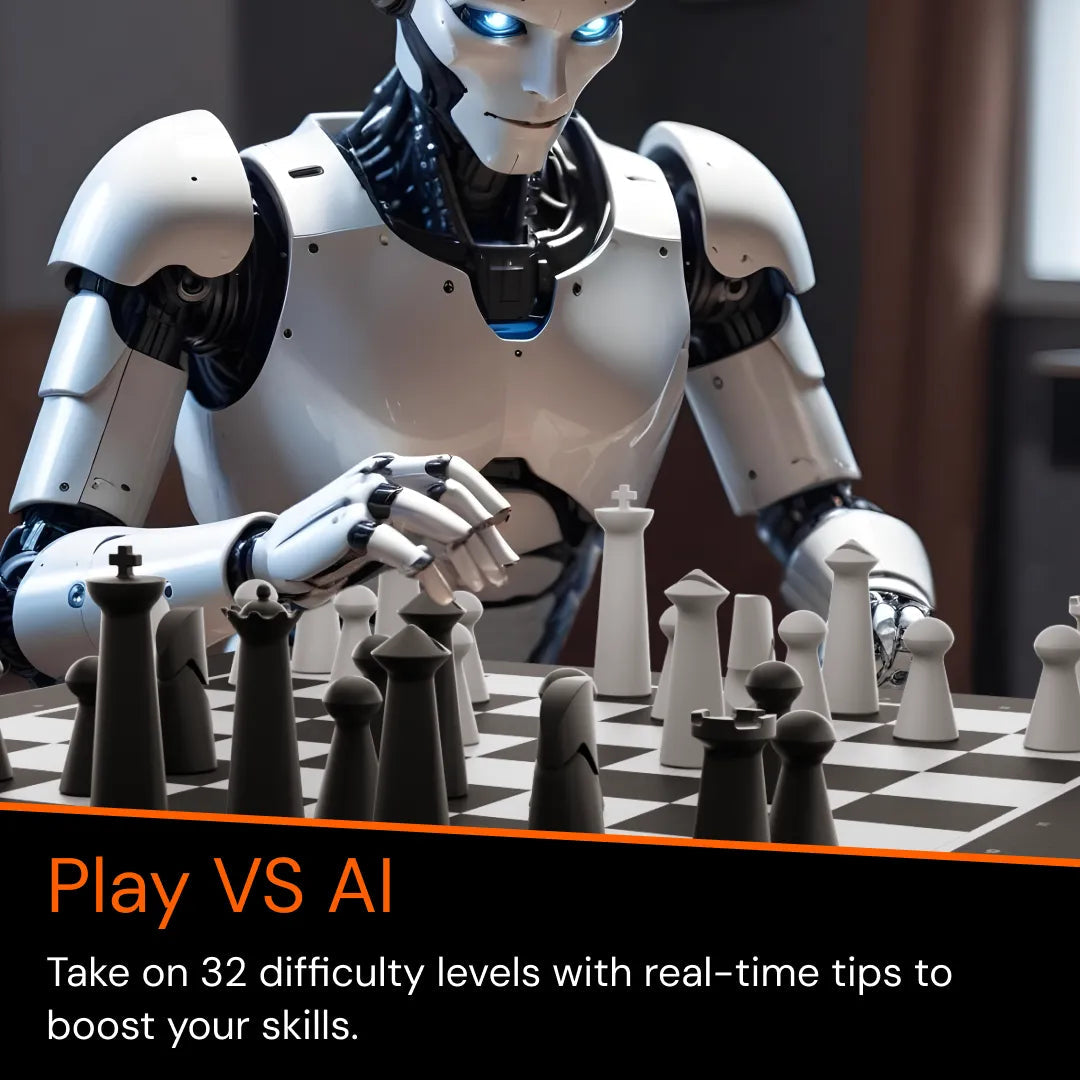 AI Smart Chessboard with LED Guidance + Digital Clock