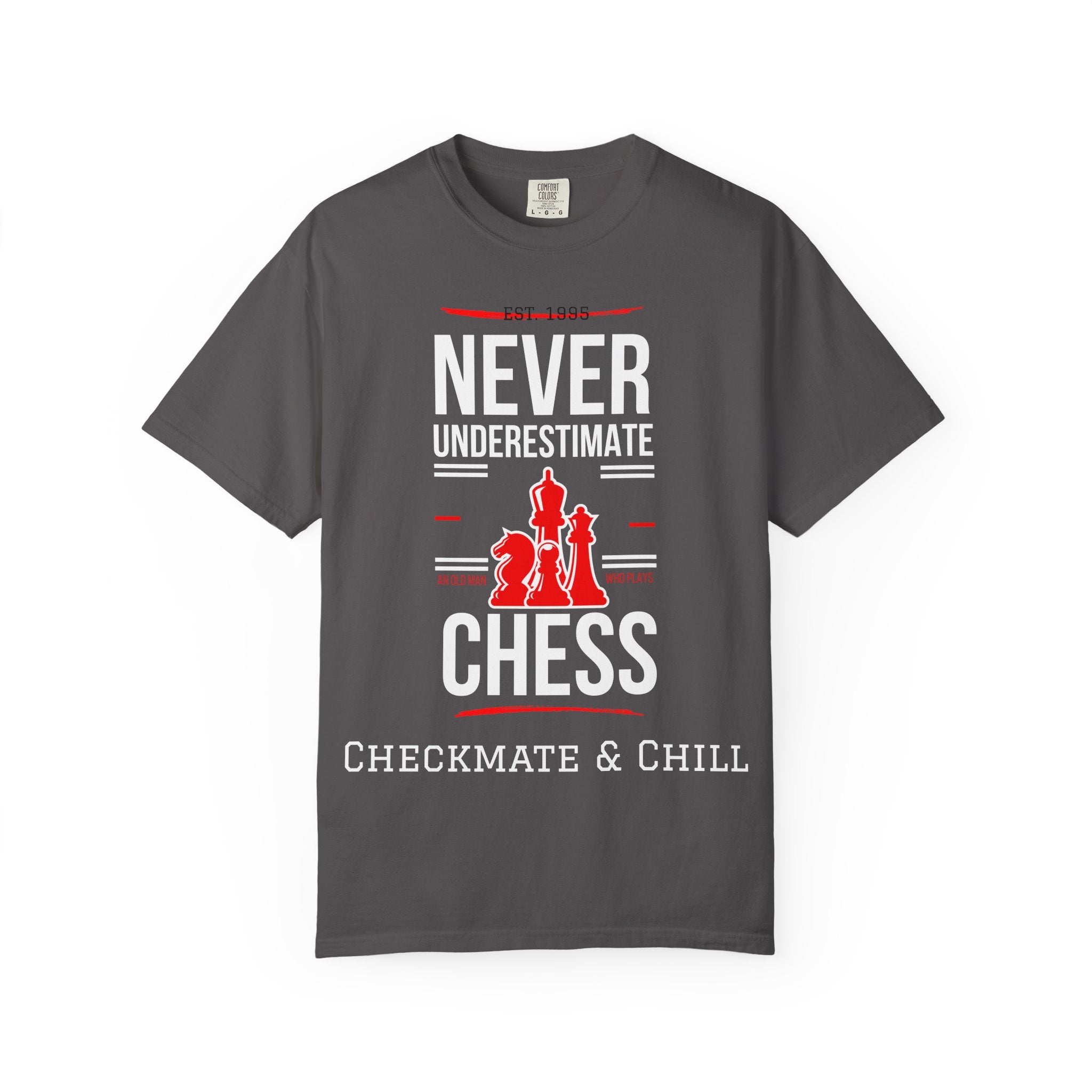 Garment-Dyed T-shirt for Fashionable Comfort and Style - Checkmate & Chill 