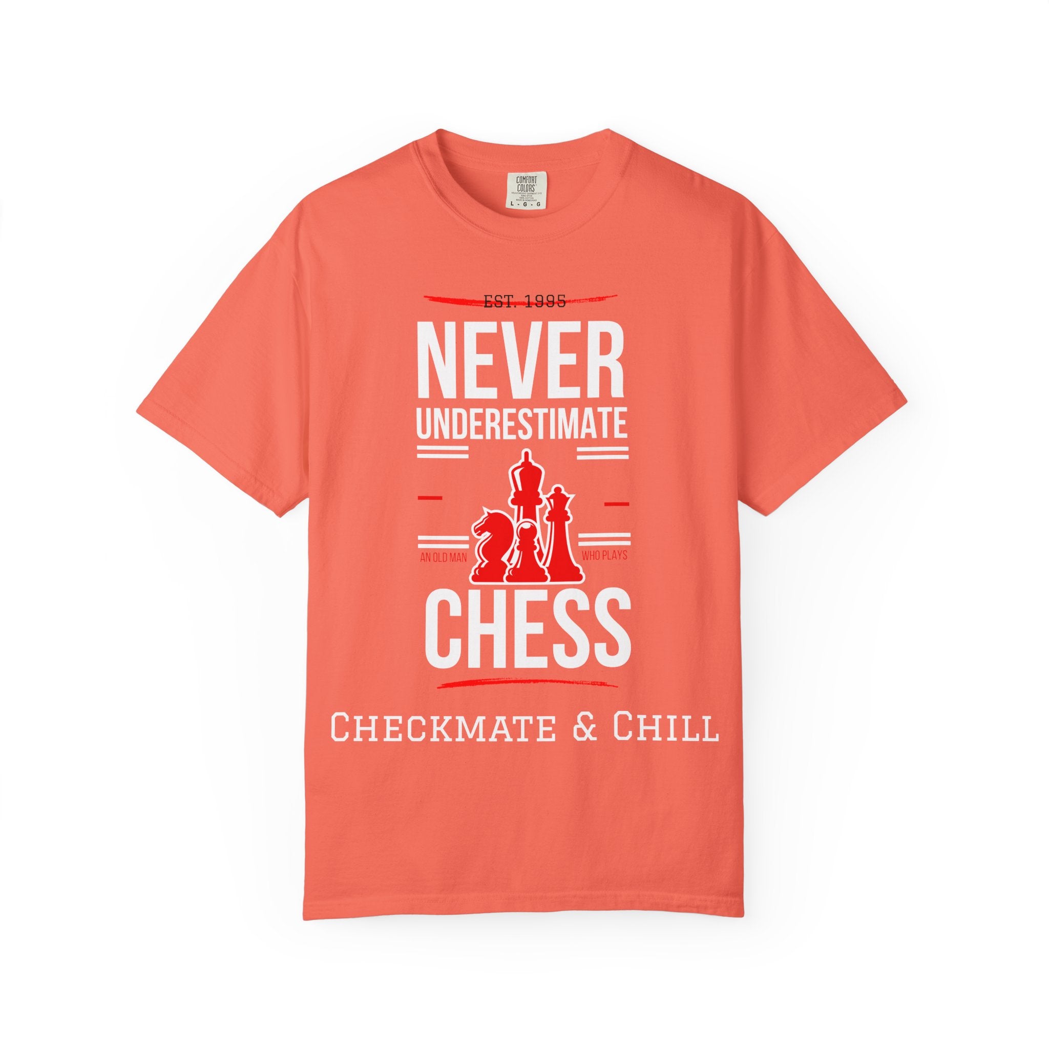 Garment-Dyed T-shirt for Fashionable Comfort and Style - Checkmate & Chill 