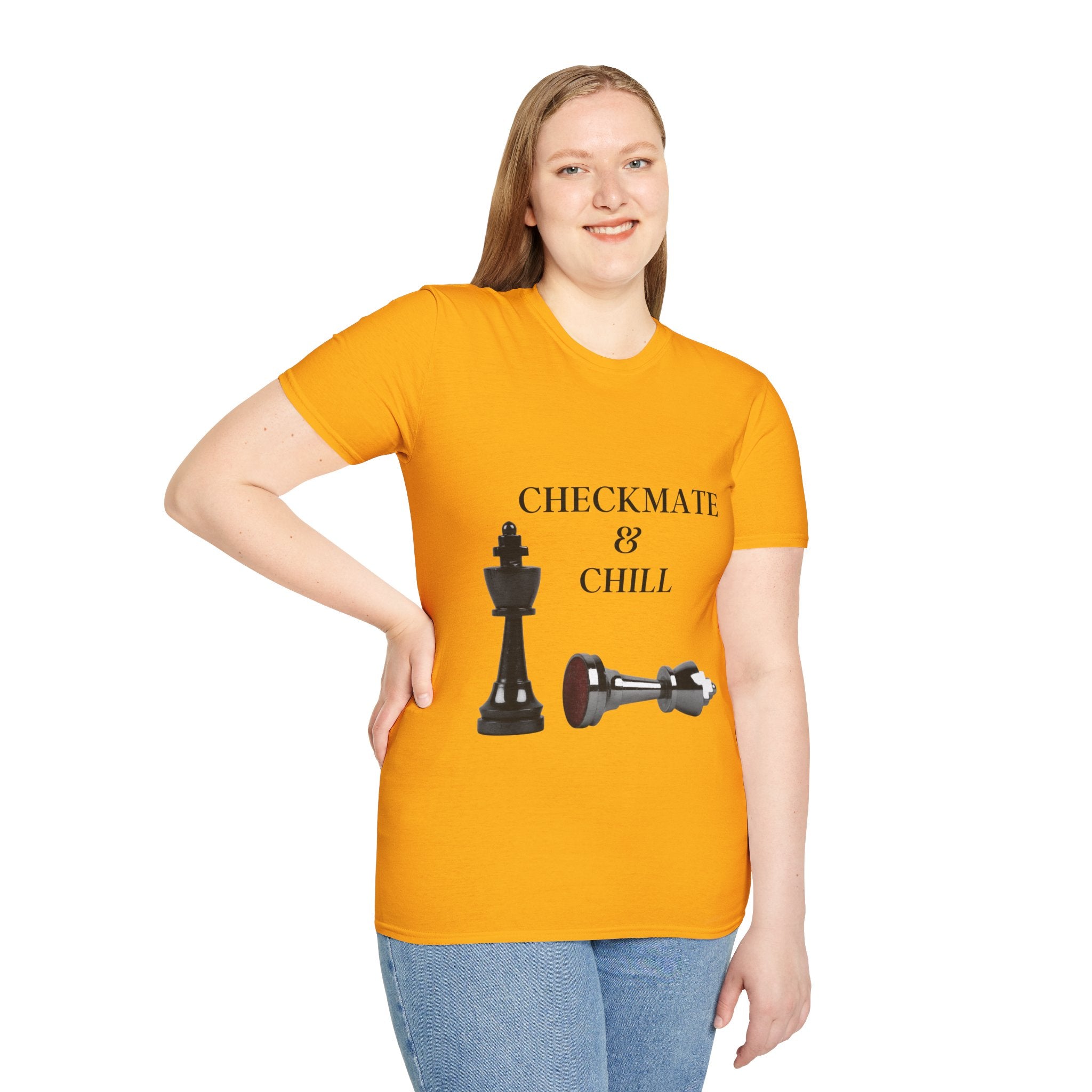 Checkmate & Chill Unisex Softstyle T-Shirt, Chess Gift - Checkmate & Chill 