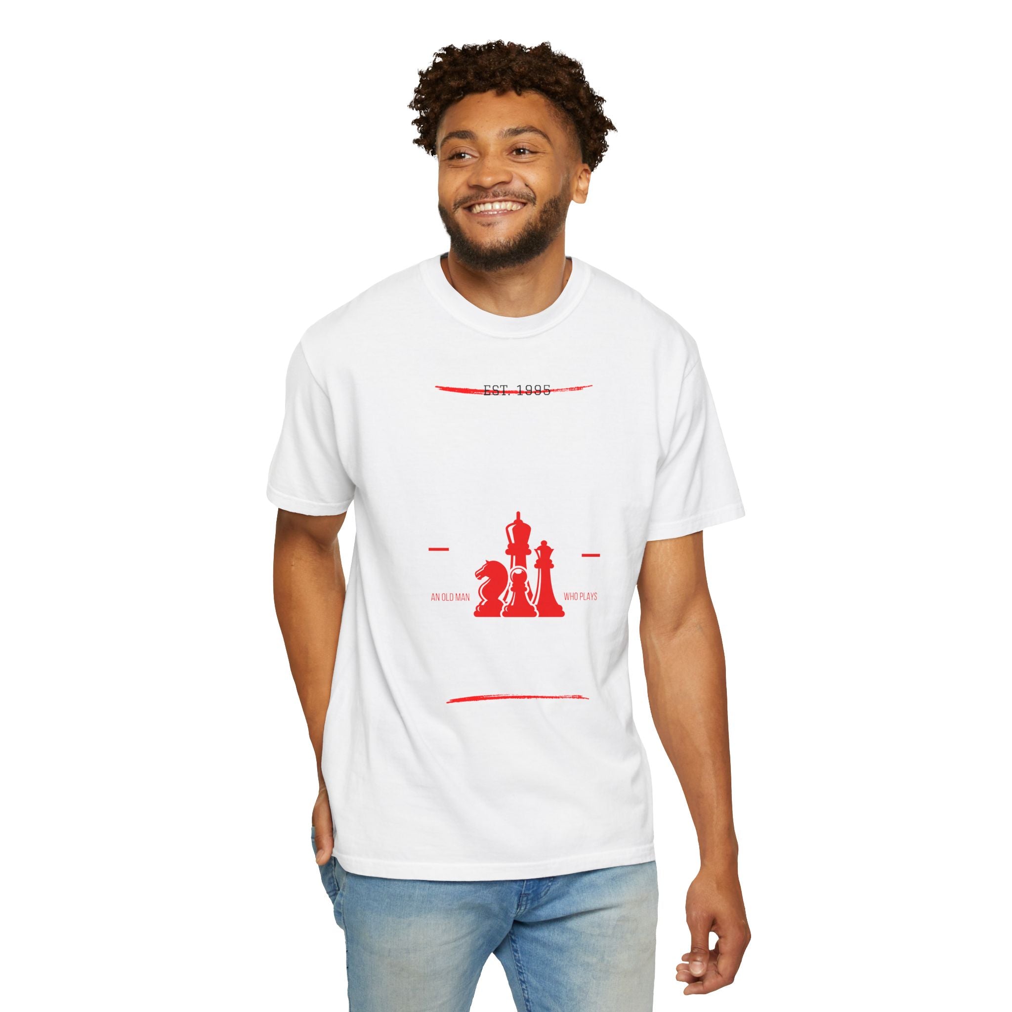 Garment-Dyed T-shirt for Fashionable Comfort and Style - Checkmate & Chill 