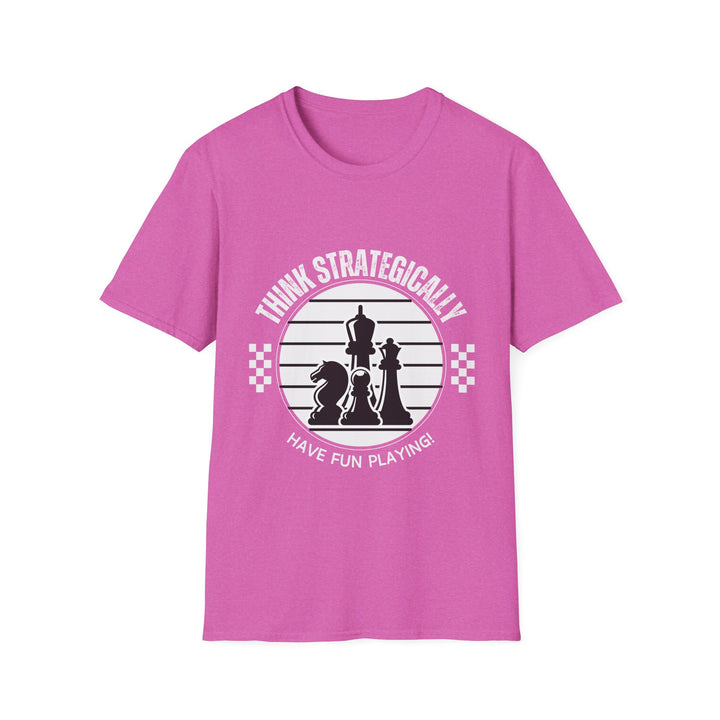 Chess Strategy Unisex Softstyle T-Shirt - Checkmate & Chill 