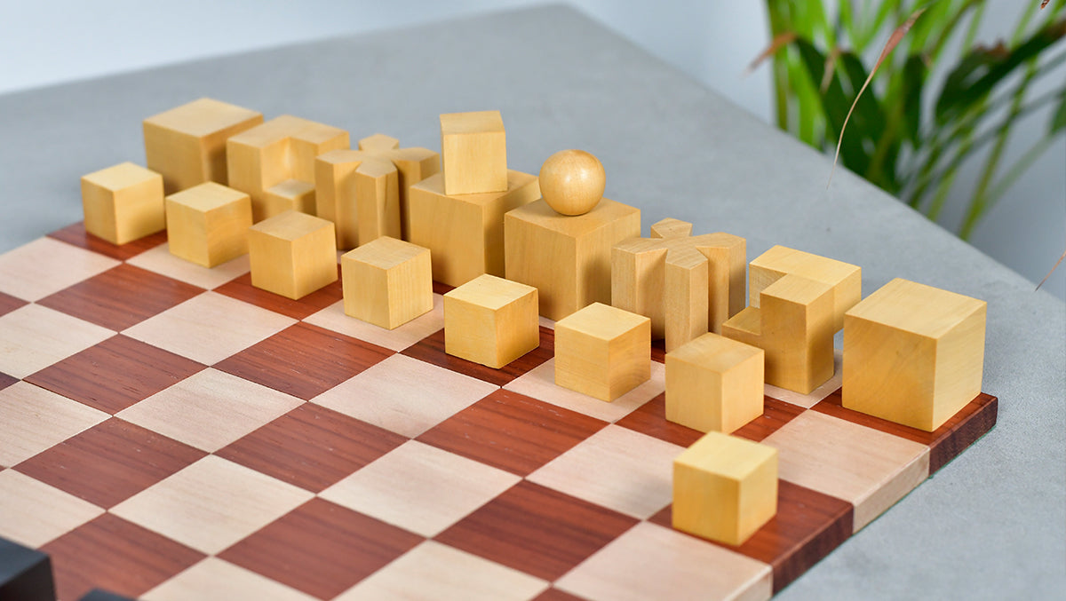 Josef Hartwig Bauhaus Chess Pieces (1924 Design) – 1.9” King