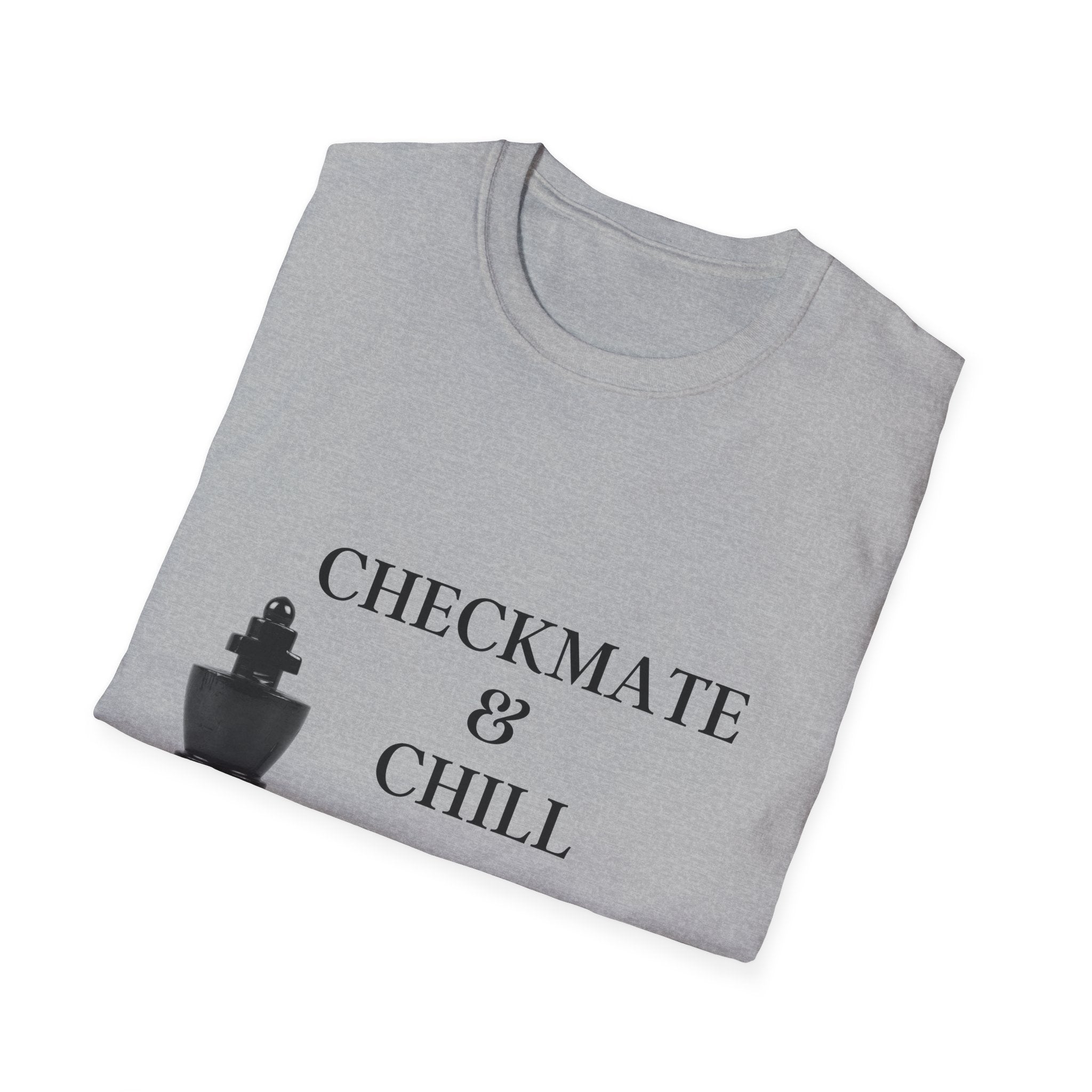 Checkmate & Chill Unisex Softstyle T-Shirt, Chess Gift - Checkmate & Chill 