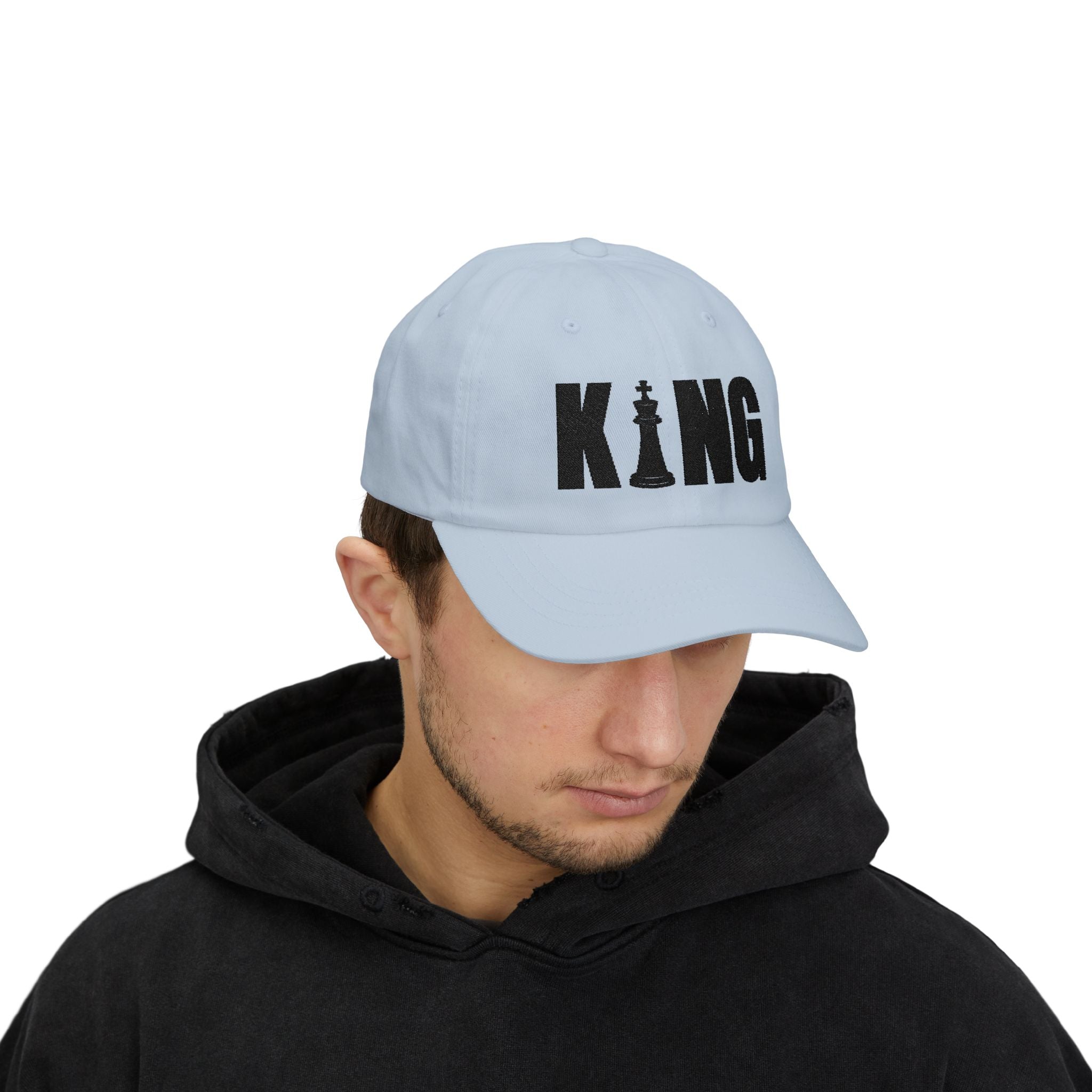 KING Embroidered Dad Cap - Checkmate & Chill 