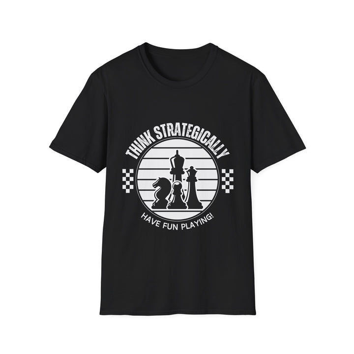 Chess Strategy Unisex Softstyle T-Shirt - Checkmate & Chill 