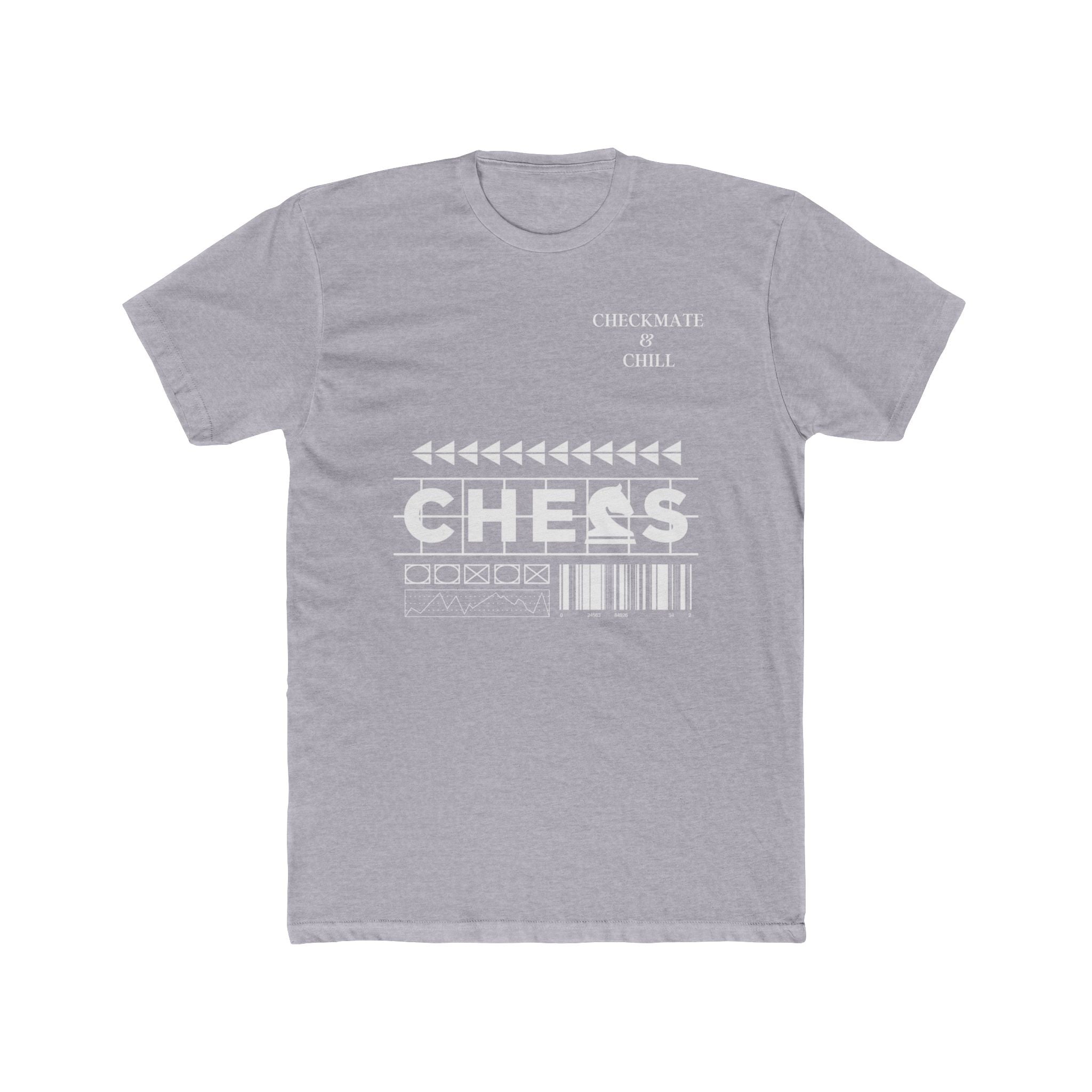 Chess Themed Unisex Cotton Crew Tee - Checkmate & Chill 