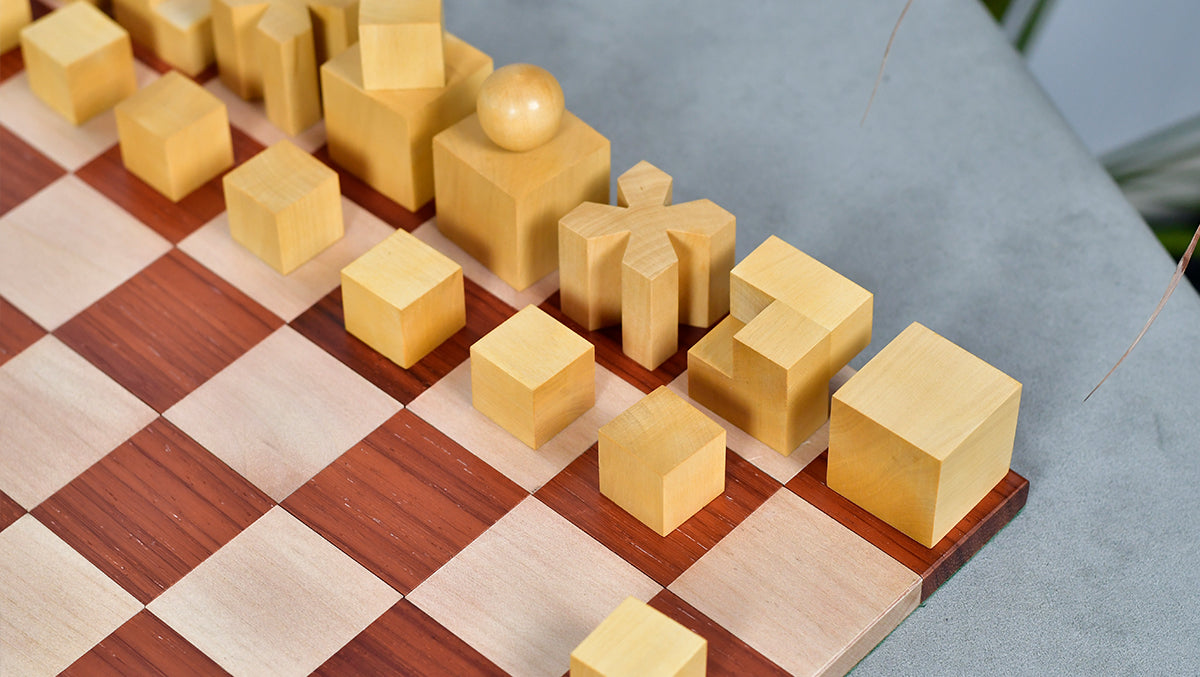 Josef Hartwig Bauhaus Chess Pieces (1924 Design) – 1.9” King