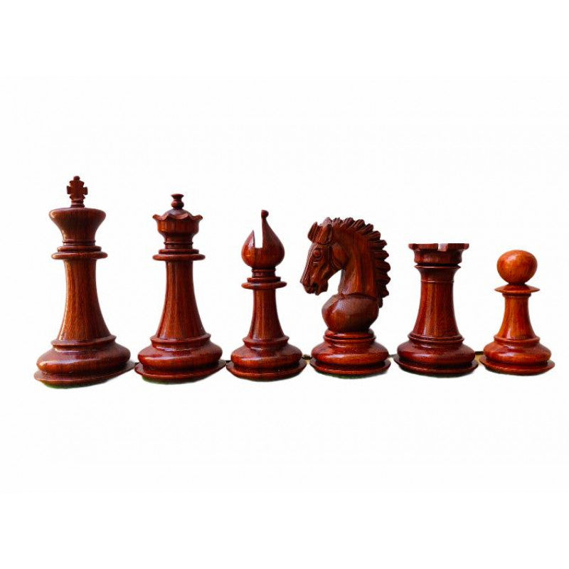 Abenteuer Staunton Schachfiguren aus Holz 3,75 Zoll – Budrosenholz & Buchsbaumholz