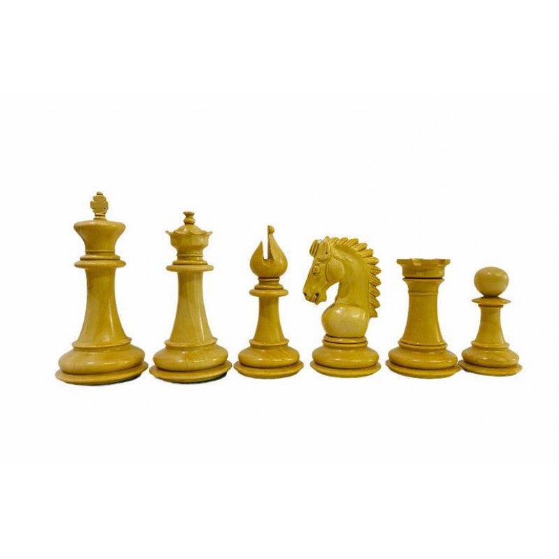 Abenteuer Staunton Schachfiguren aus Holz 3,75 Zoll – Budrosenholz & Buchsbaumholz
