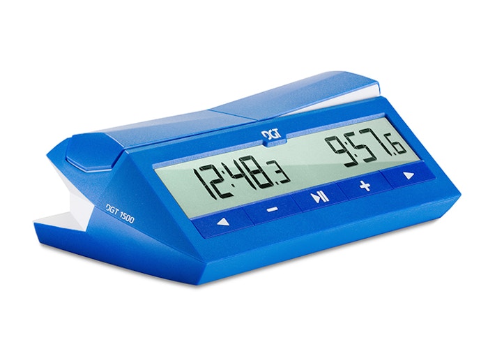 DGT1500 Digitale Schachuhr – Präzisions-Blitz- & Rapid-Timer (Blau)