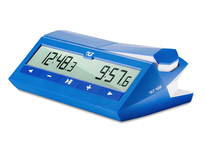 DGT1500 Digitale Schachuhr – Präzisions-Blitz- & Rapid-Timer (Blau)
