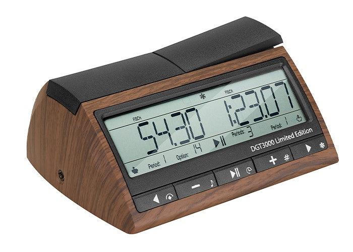 DGT3000 Limited Edition FIDE-zertifizierte Schachuhr – Turnieruhr im Holzdesign