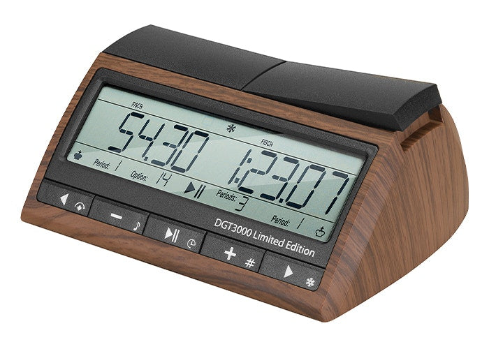 DGT3000 Limited Edition FIDE-zertifizierte Schachuhr – Turnieruhr im Holzdesign