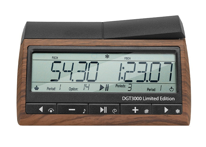DGT3000 Limited Edition FIDE-zertifizierte Schachuhr – Turnieruhr im Holzdesign