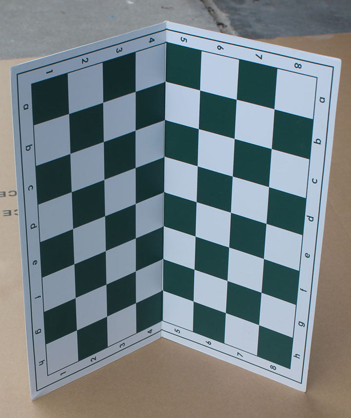 Macassar Ebony & Maple Single-FoldingCardboard Tournament Chess Board - Checkmate & Chill 
