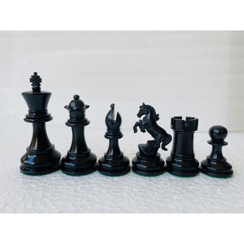 Alexander Knight Schachfiguren 4,5" – Luxuriöses Staunton-Set aus Ebenholz & Buchsbaum