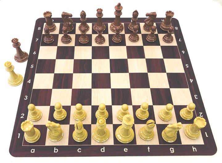 Rosewood & Maple Floppy Rubber Mouse Pad Chess Board - Checkmate & Chill 
