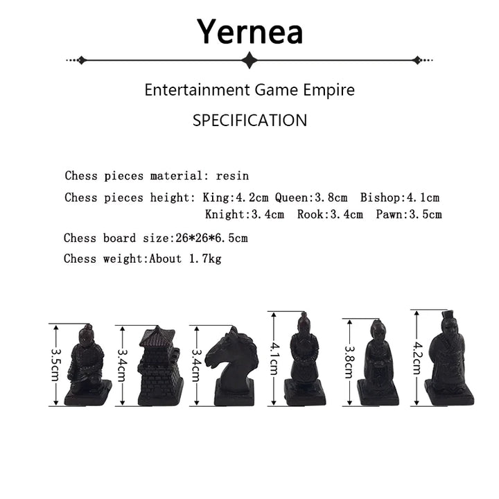 Vintage Collection Chess 26*26cm(10.24inch) Terracotta Warriors Chess