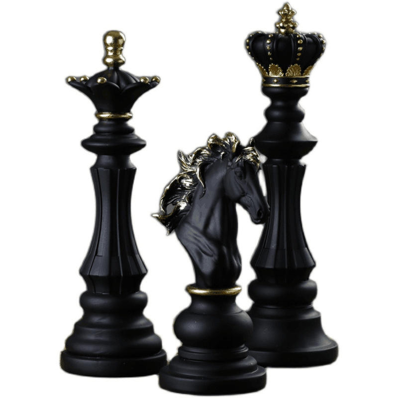 Home Decor Decoration Queen King Horse Chess Ornament Gift Chess Luxury Stone Set