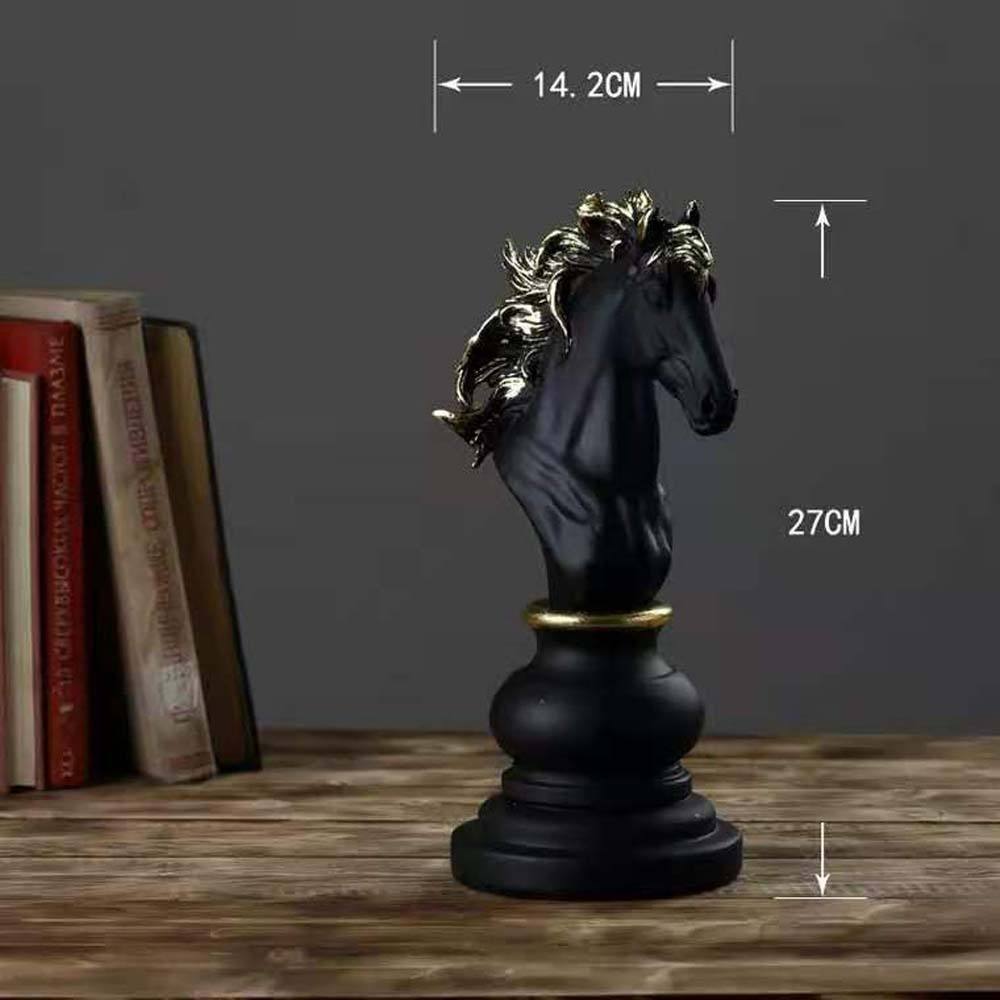 Home Decor Decoration Queen King Horse Chess Ornament Gift Chess Luxury Stone Set