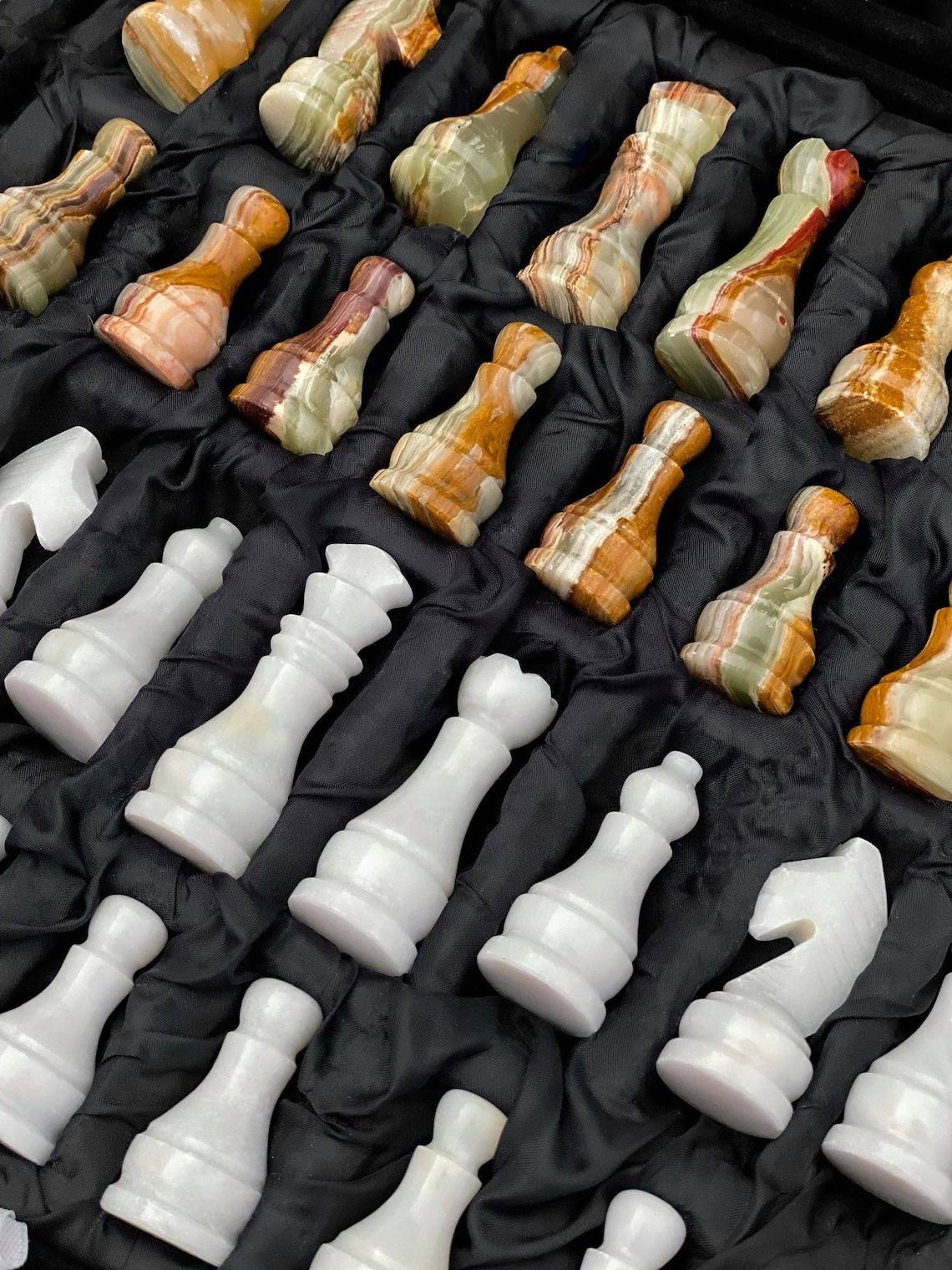 Customized Nordic Modern Luxury Chess Marble Chessboard Decoration