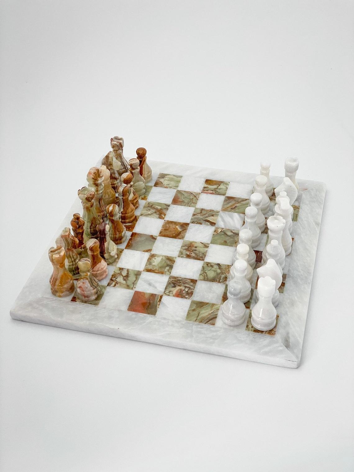 Customized Nordic Modern Luxury Chess Marble Chessboard Decoration