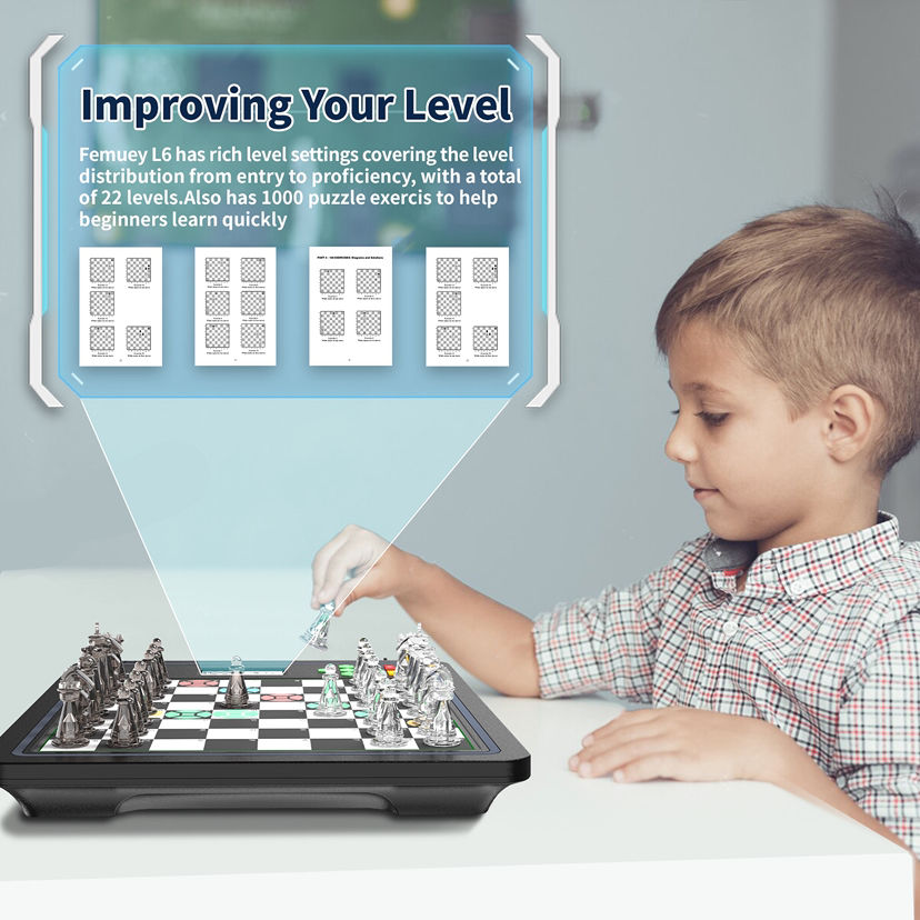 AI Electronic Chess Board Game – Smart, Elegant, and Ideal for Beginners & Kids