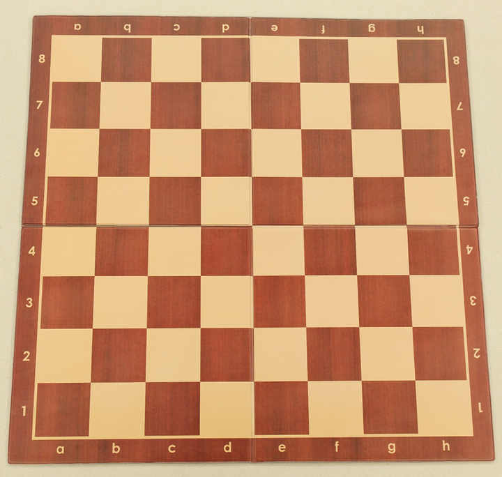 Customized Wood Grain Single-FoldingPaper Cardboard Tournament Chess Board - Checkmate & Chill 