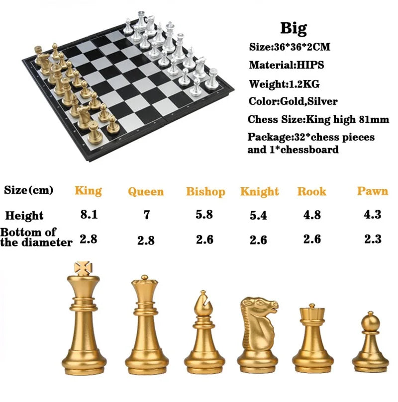 Magnetic Board Games Large Chess Set