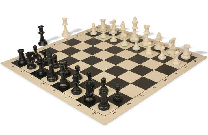 Tournament Standard Club Chess Set & Board - Checkmate & Chill 