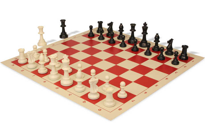 Tournament Standard Club Chess Set & Board - Checkmate & Chill 