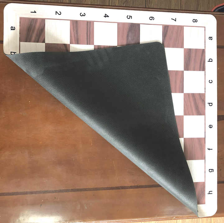 Walnut & Maple Floppy Rubber MousePad Chess Board - Checkmate & Chill 