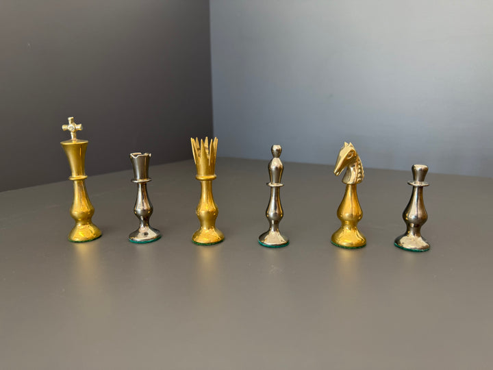 Brass chess pieces - Checkmate & Chill 