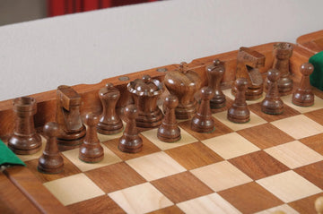 Ultimate Wooden Travel Chess Set 12″ – Magnetic Folding Board