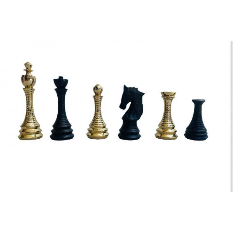 New Brass Chess Pieces – 4″ Solid Brass Handmade Set